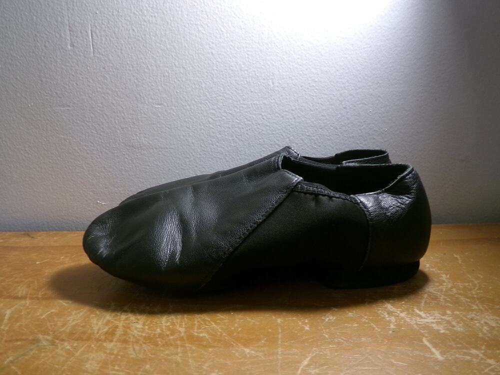 Dance Jazz Shoes So Danca JZ43 Child 4W Black Pull On Leather Split